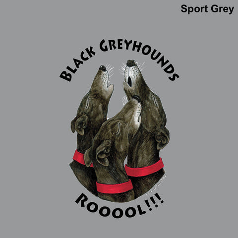Youth Hooded Sweatshirt - Design: Black Greyhounds Rooool!!!